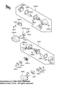 ZX900 Поворотники