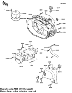 KZ1000 Крышки двигателя