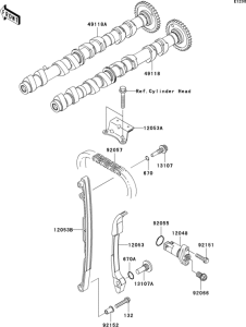 ZR1000 Распред вал