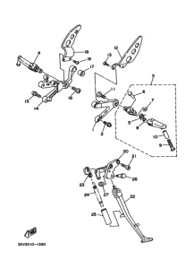 TZR250RSP ｽﾀﾝﾄﾞ. ﾌｰﾄﾚｽﾄ