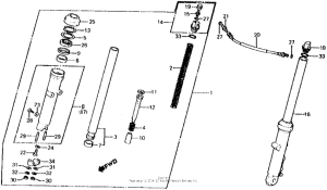 CX500 Cx500d front fork 81