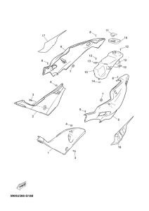 TZR50 Боковые обтекатели