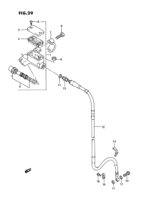 RM125 Передний тормозной цилиндр