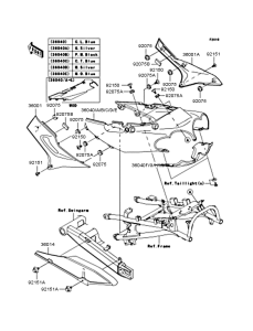 ZX1200 Боковые обтекатели