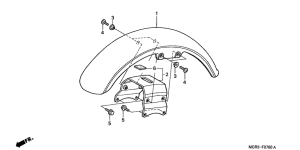 VT750DC Переднее крыло