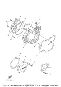 YZ125M1 Боковые крышки