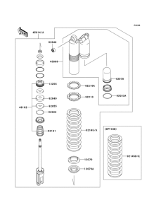  Абсорбер удавный в сборе задний