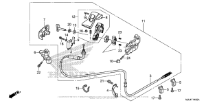 NC700X (DCT) Parking Brake Lever