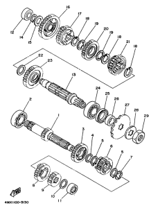 YZ250 Трансмиссия