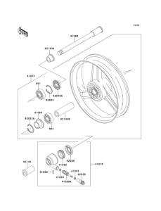 ZX1100 Переднее колесо