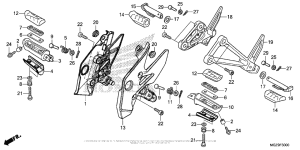 CB500X (ABS) Подножки