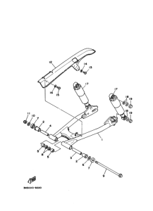 YD125S ﾘﾔｱｰﾑ.ｻｽﾍﾟﾝｼﾖﾝ yd125s