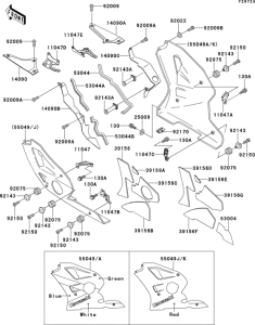 ZX400 Cowling lowers(1 / 2)(zx400-l2)