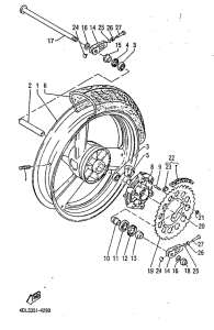TZR125RR Переднее колесо