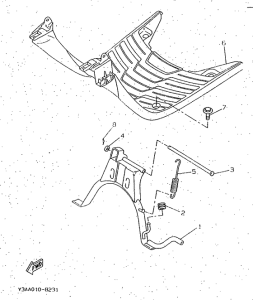 CW50 Stand. footrest