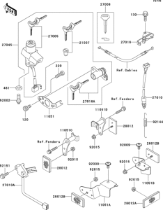 ZX1200 Замок зажикания