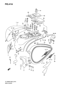 VL1500 Боковая крышка