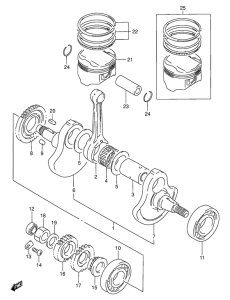 DR250 Вал коленчатый