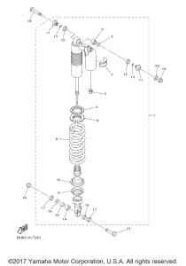 WR250F Задняя подвеска