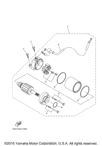 YZFR3FR Стартер
