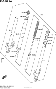 GSX-S750 (ABS) Передняя вилка