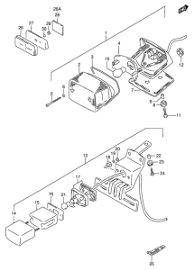 VS800 Задний комбинированный сигнал