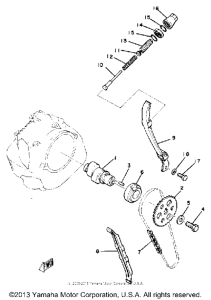 SR185H Цепь механизма газораспределения
