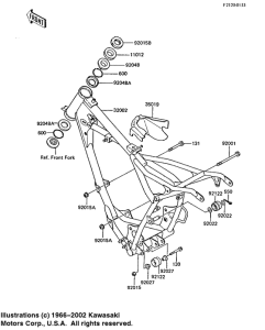KX60 Frame / frame fittings
