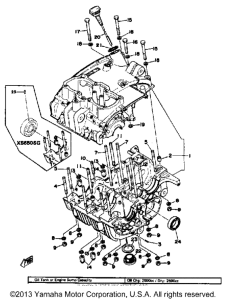 XS650SE-11 - 1978 Картер двигателя