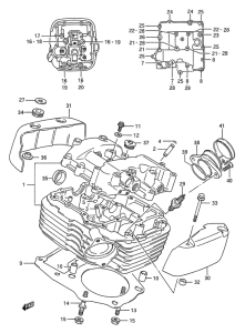 VS1400 Головка цилиндров