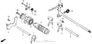 CMX450 Вилка переключения передач