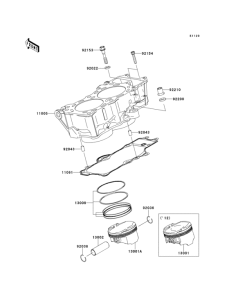 ER650 Цилиндр и поршни