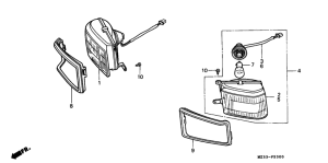 GL1500SE Corner ring lamp