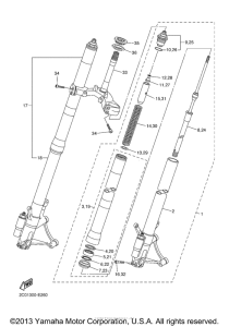 YZF-R6 Передняя вилка