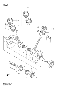 VL250 Вал коленчатый
