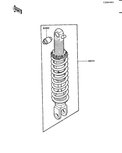 KL600 Абсорбер удавный в сборе задний