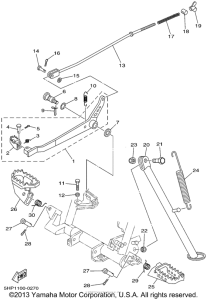 TTR125P Подножки