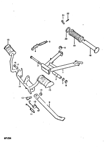 GP125 Stand - footrest