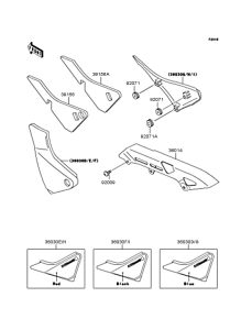 ZR400 Боковые обтекатели