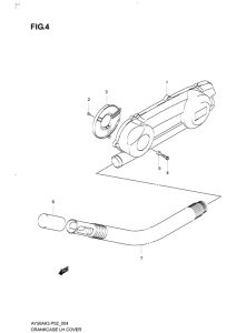 AY50 Crankcase lh cover