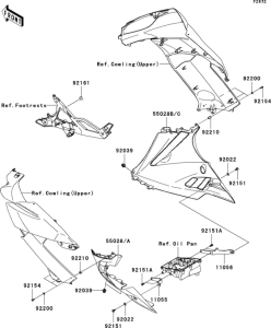 EX650 Обтекатель нижний