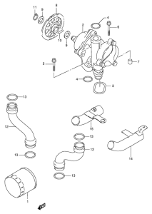 GSX750 Маслонасос