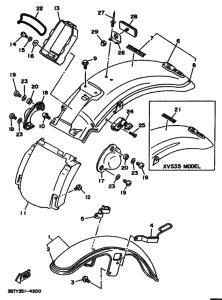 XV535 XV535F Крыло