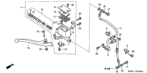 NSS250 Fr. brake master cylinder