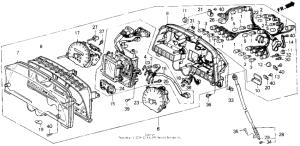 GL1500 Спидометр + тахометр