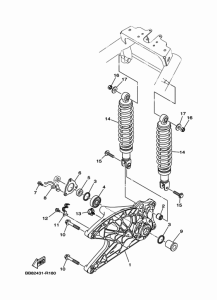 MWS150-A Rear arm & suspension