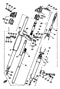 XT500 Передняя вилка