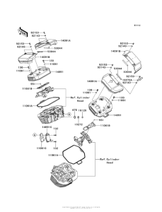 VN1700 Крышка головки цилиндров