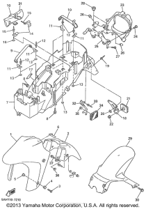 YZF600RLC Крыло