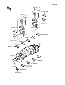 ZX400 Коленвал